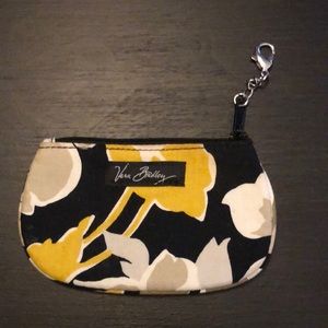 Vera Bradley dogwood coin purse with keychain